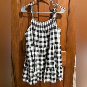 Forever 21 Black and White Checkered Mini Dress